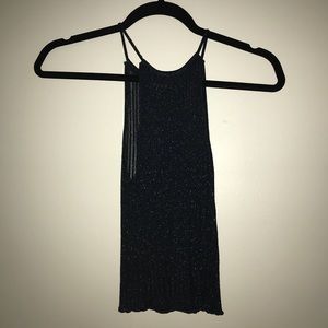 sparkly navy blue top